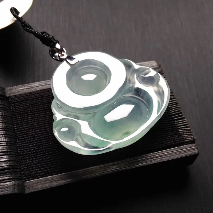 Natural Jade Pendant Jadeite Buddha Pendant PT526