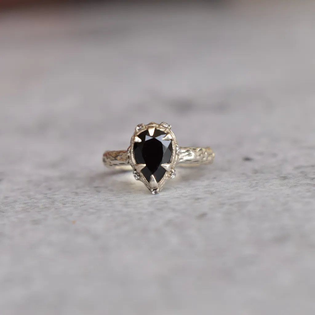 Nature's Noir - Black Onyx Ring