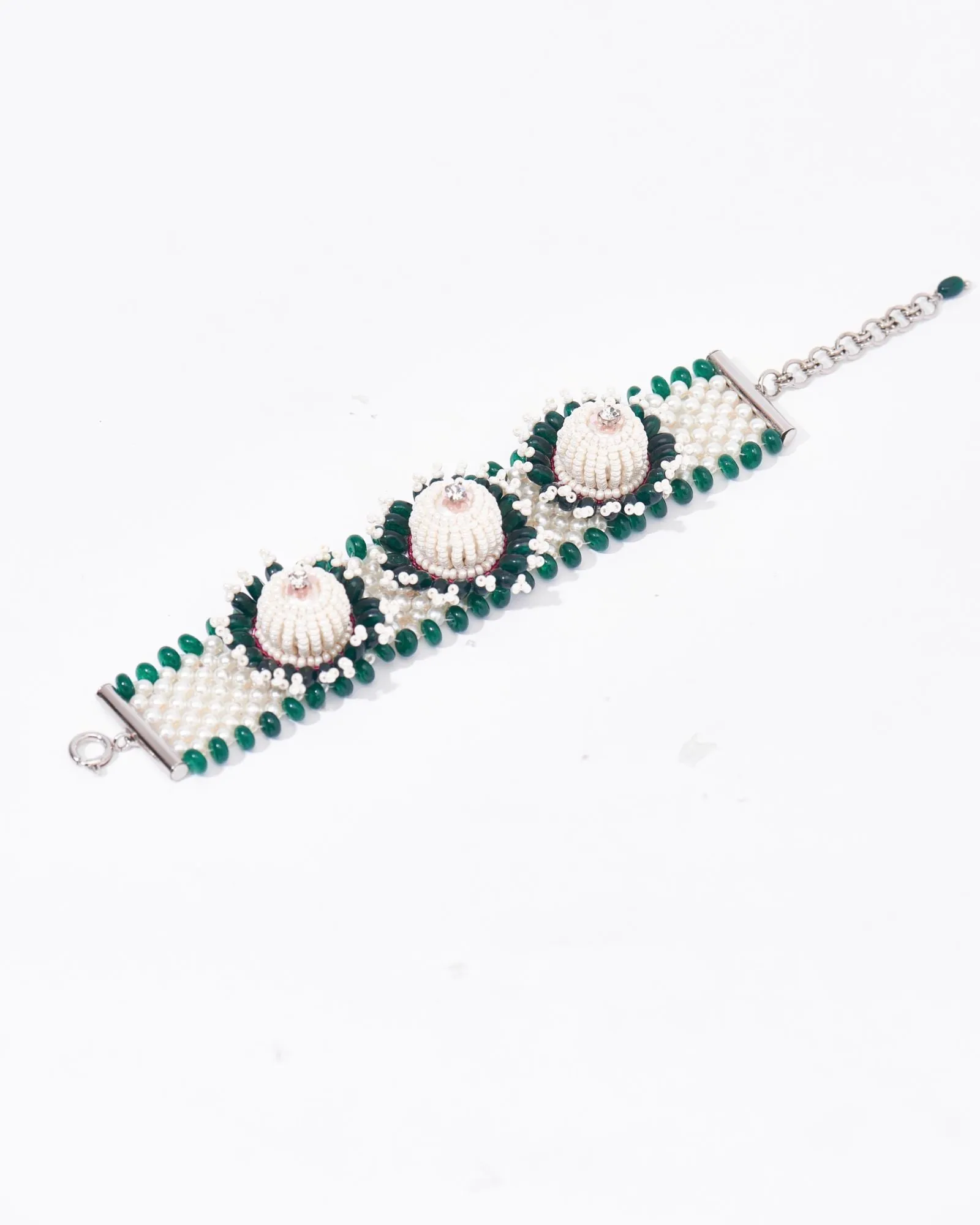 Oregon Lily Bracelet In Green Onyx