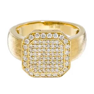 Poison Ring Petite Full Pavé Yellow Gold