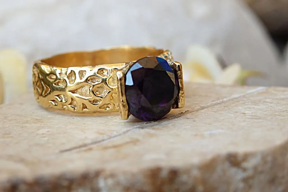 Purple stone Ring