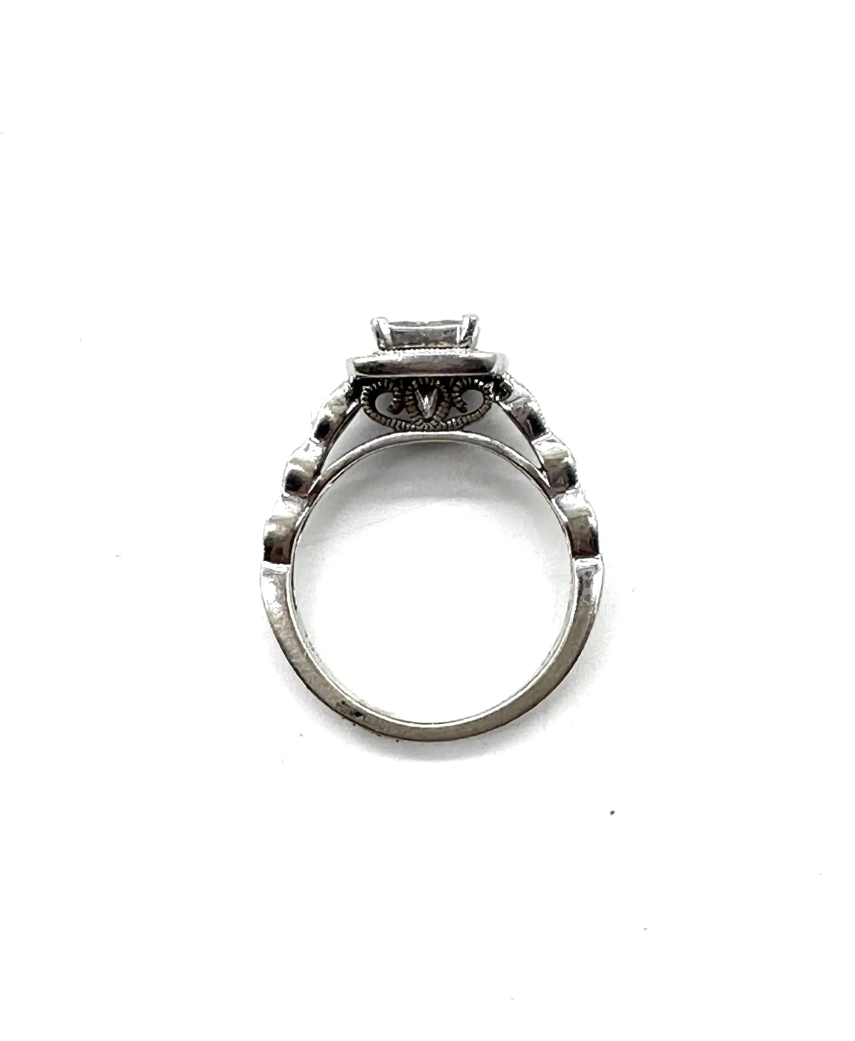 Quad Diamond Milgrain Ring