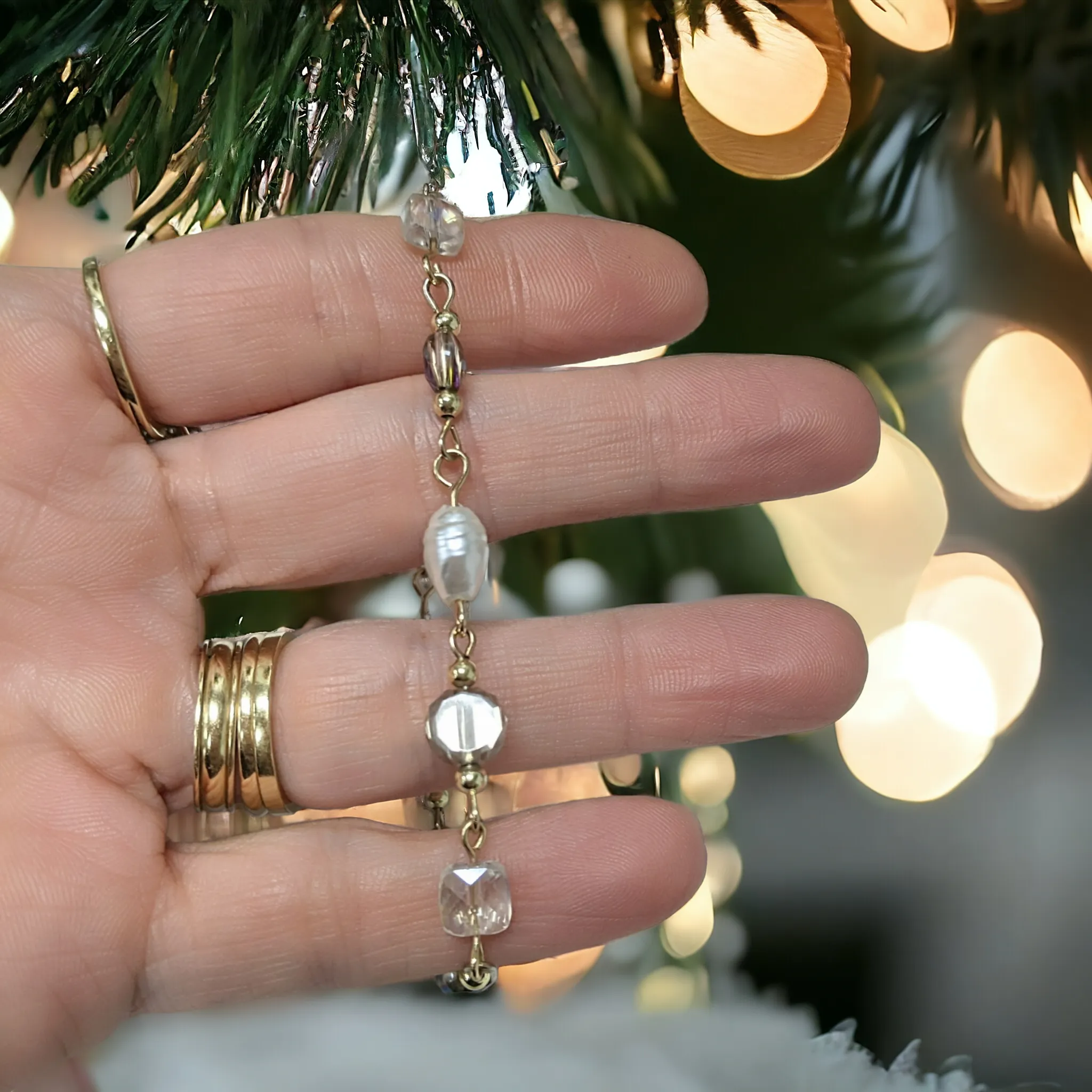 Romantic Crystal Pearl bracelet