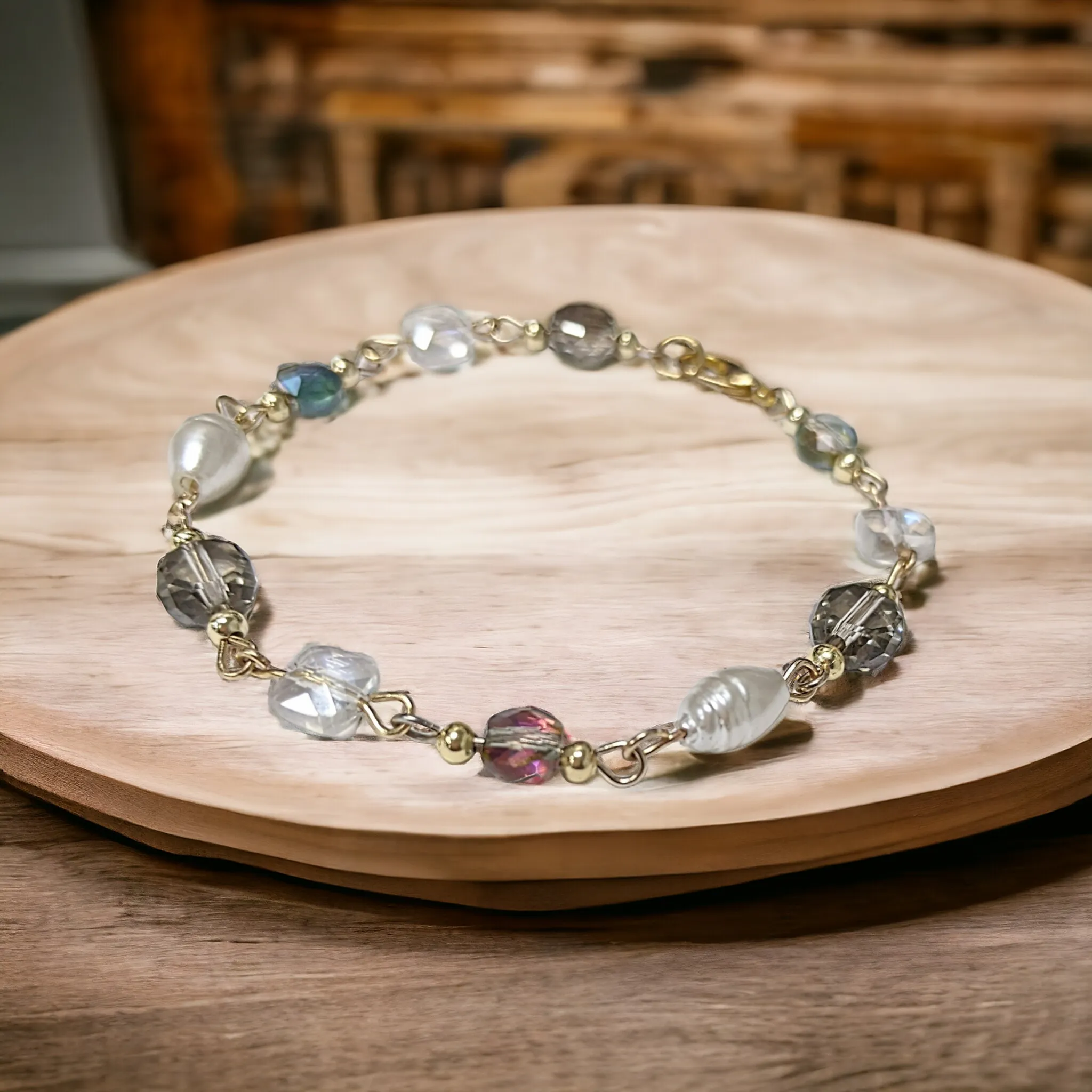 Romantic Crystal Pearl bracelet