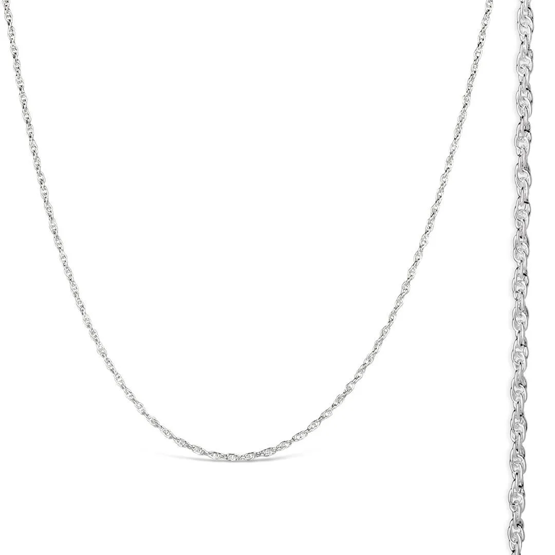 Rope Chain White Gold