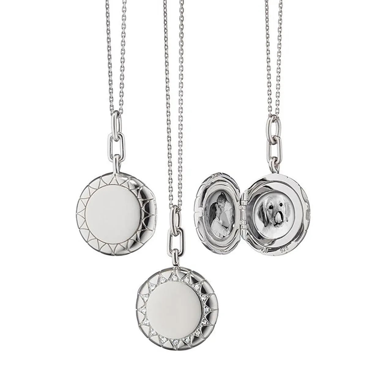 Round Isabella Locket Necklace