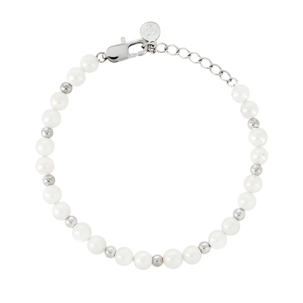 Silver Pearl Bracelet