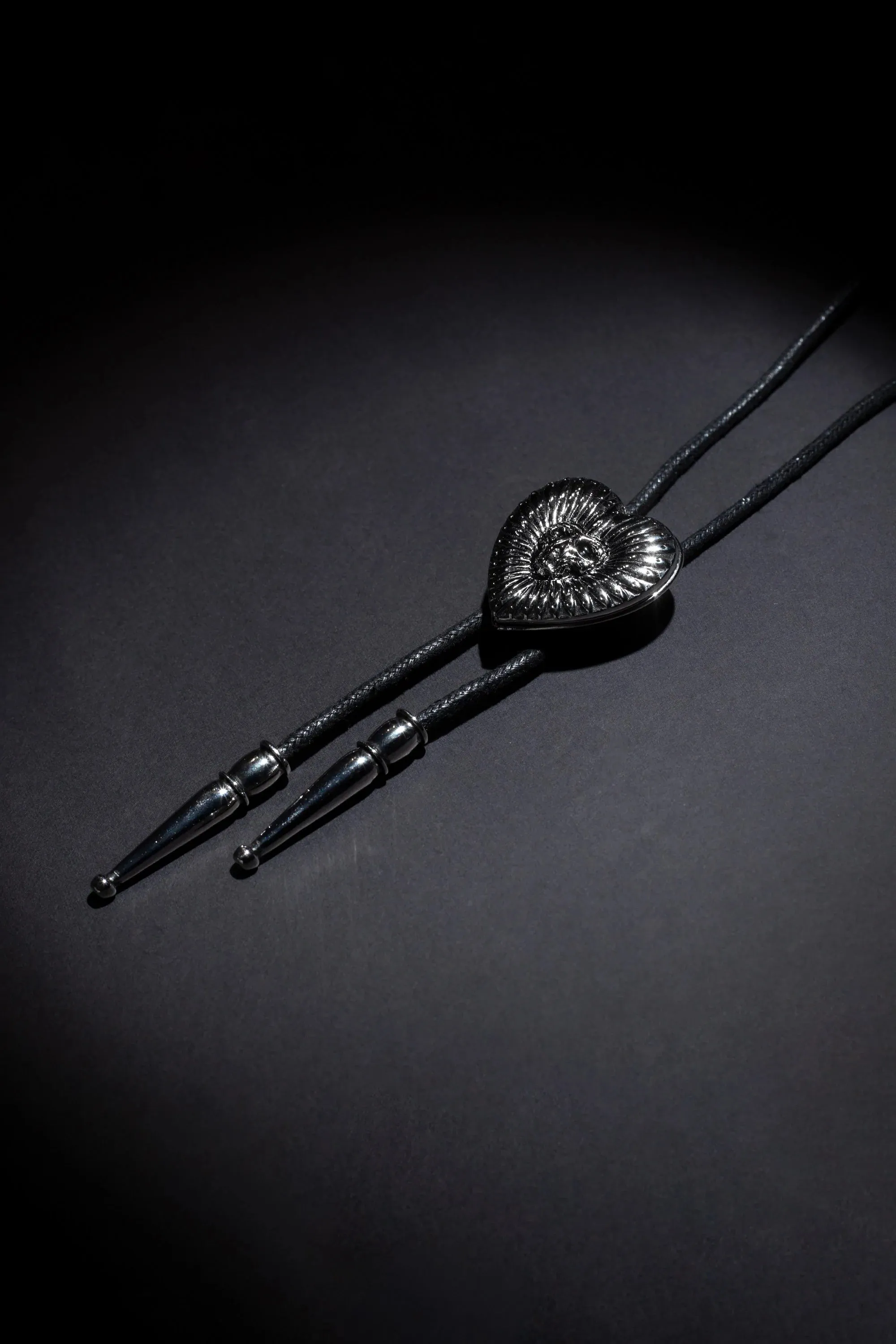 Skull Flower Bolo Tie