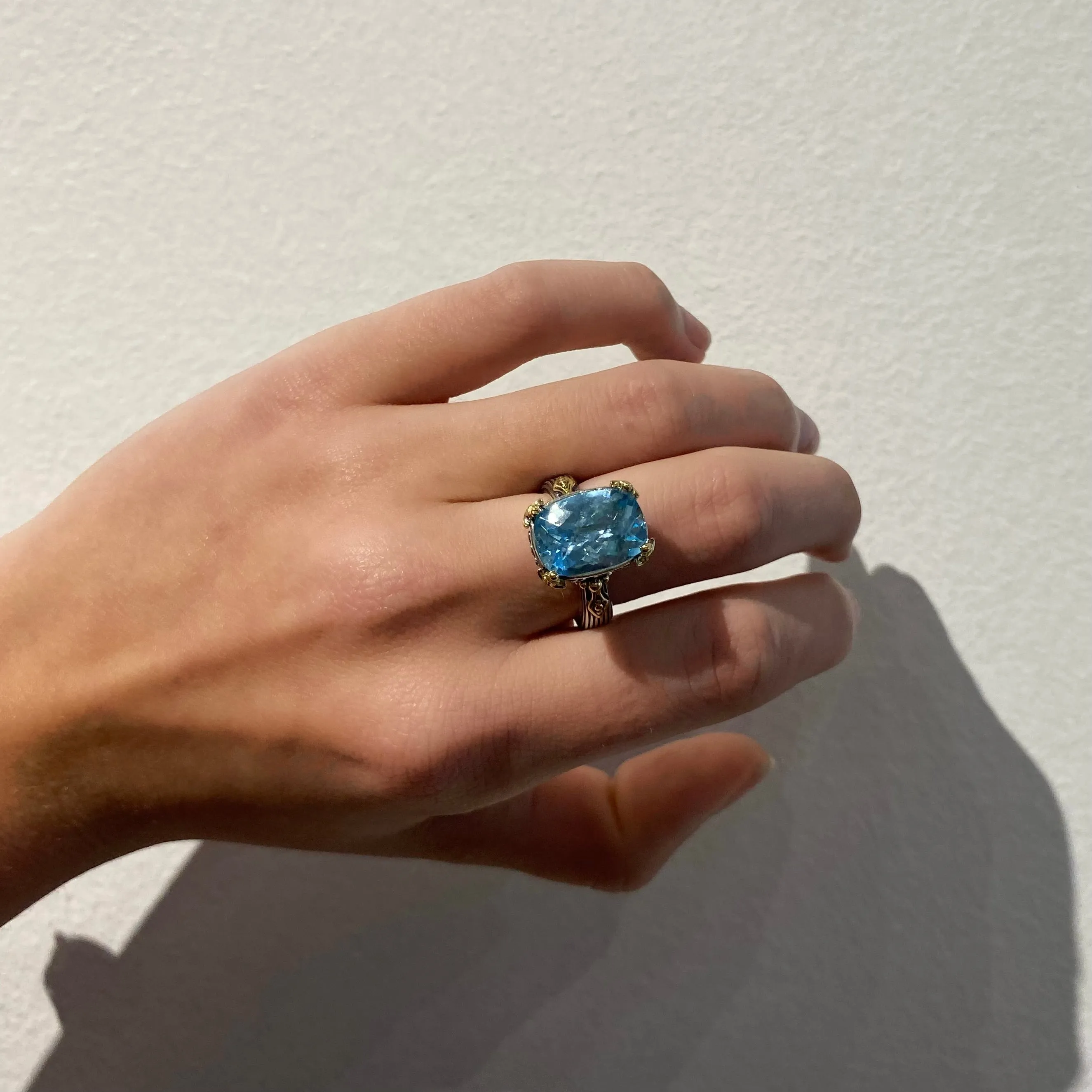 Sky Blue Topaz Core Ring