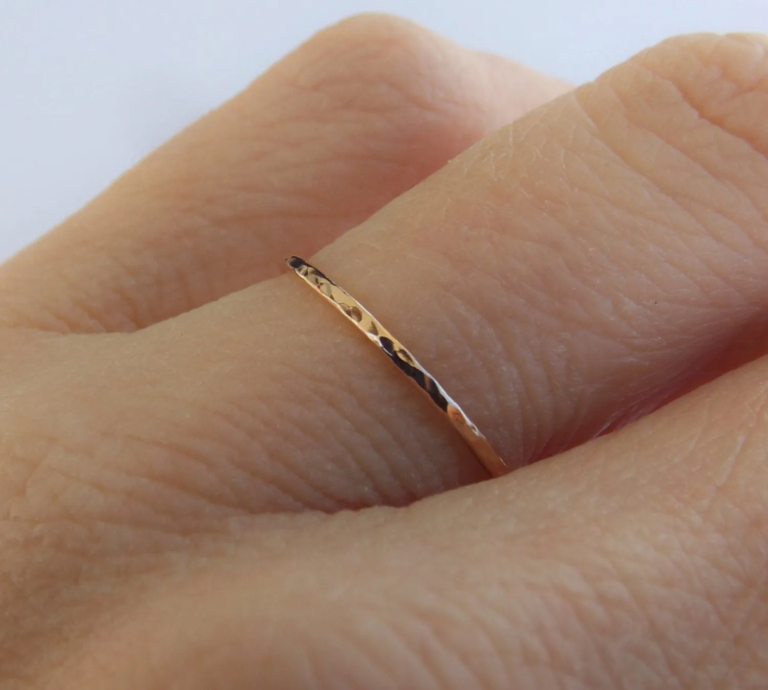 Slim Solid Gold Stacking Ring, Textured Rings, Minimalist Rings, Simple  Rings, Slim Stacking Rings, Gold Ring, Rings, Gift, Modern Band