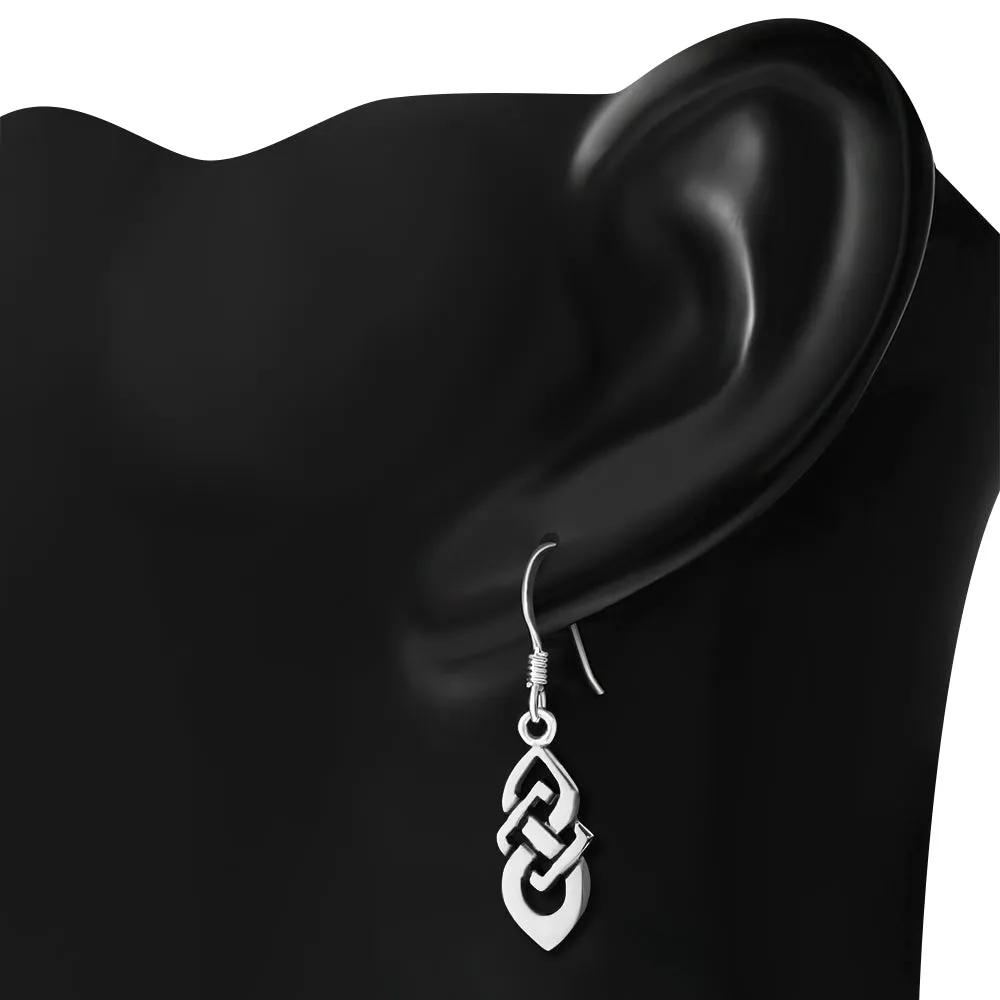 Solid Silver Celtic Knot Earrings