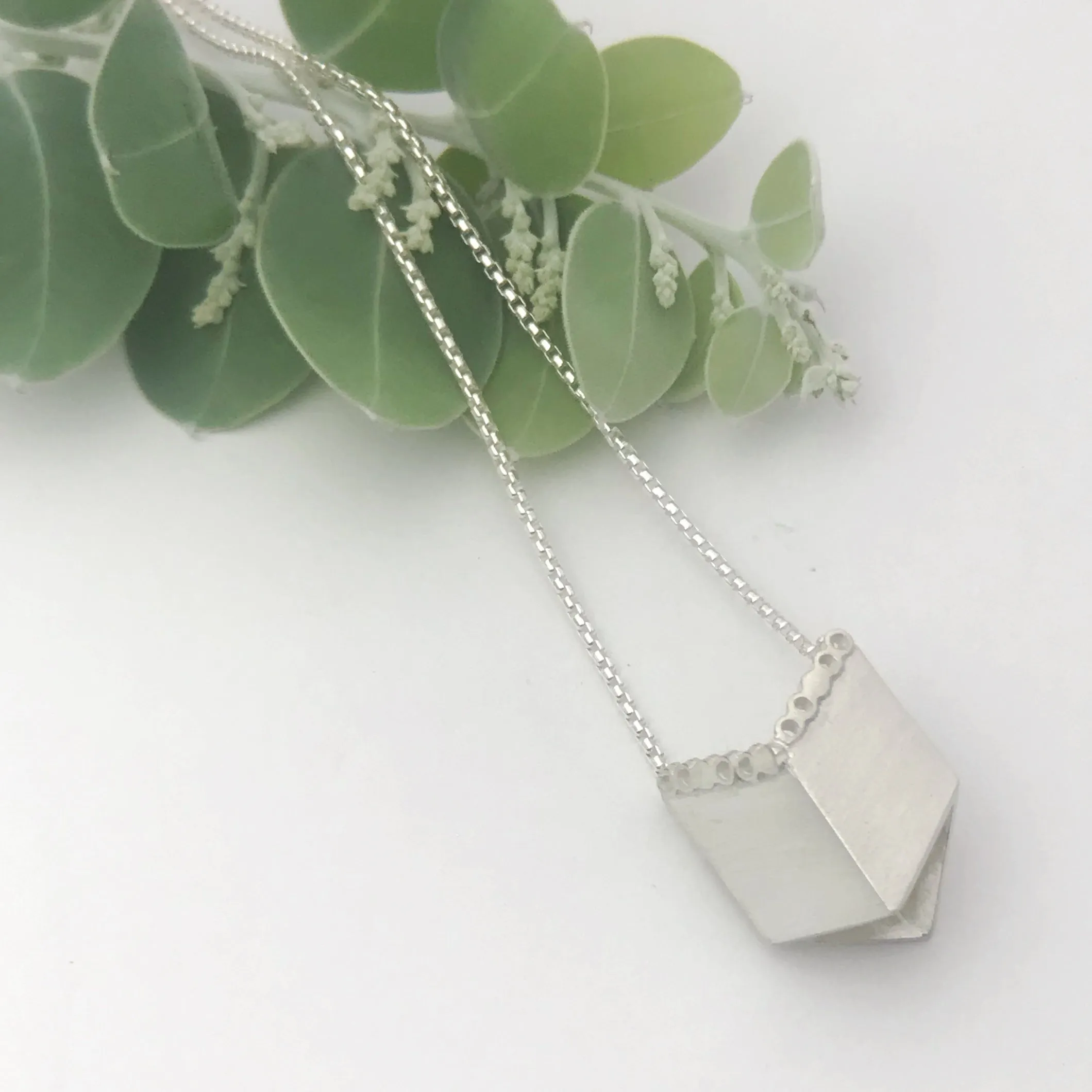 Square box neckpiece