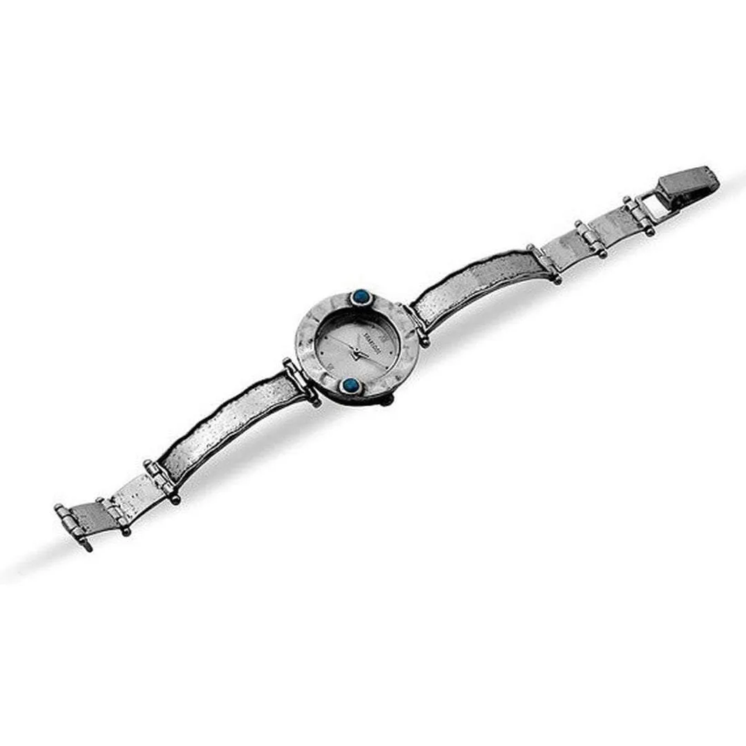 Sterling Silver Watch. Handcrafted Sterling Silver 925 Bracelet Watch Japanese movement