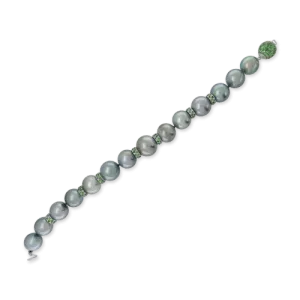 Tahitian Pearl & Tsavorite Bracelet