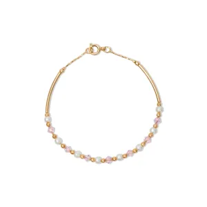 THE PINK CRYSTAL PEARL HEIRLOOM BRACELET