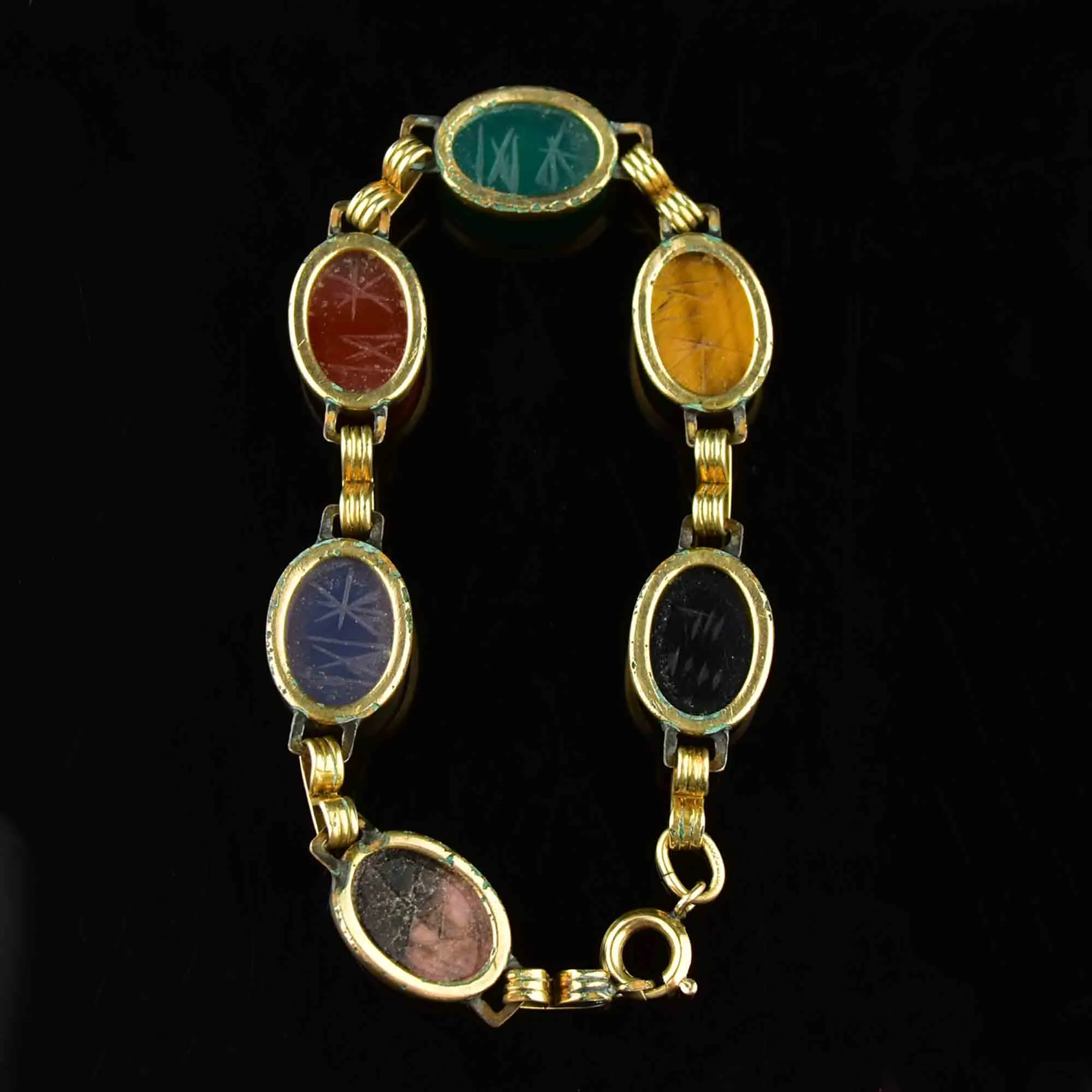 Vintage Scarab Beetle Bug Bracelet