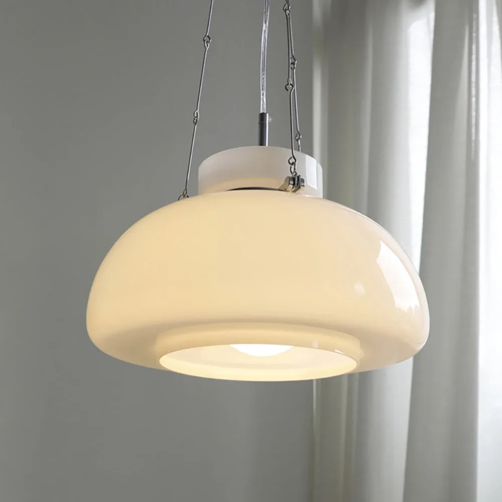 White Glass Pendant Lamp