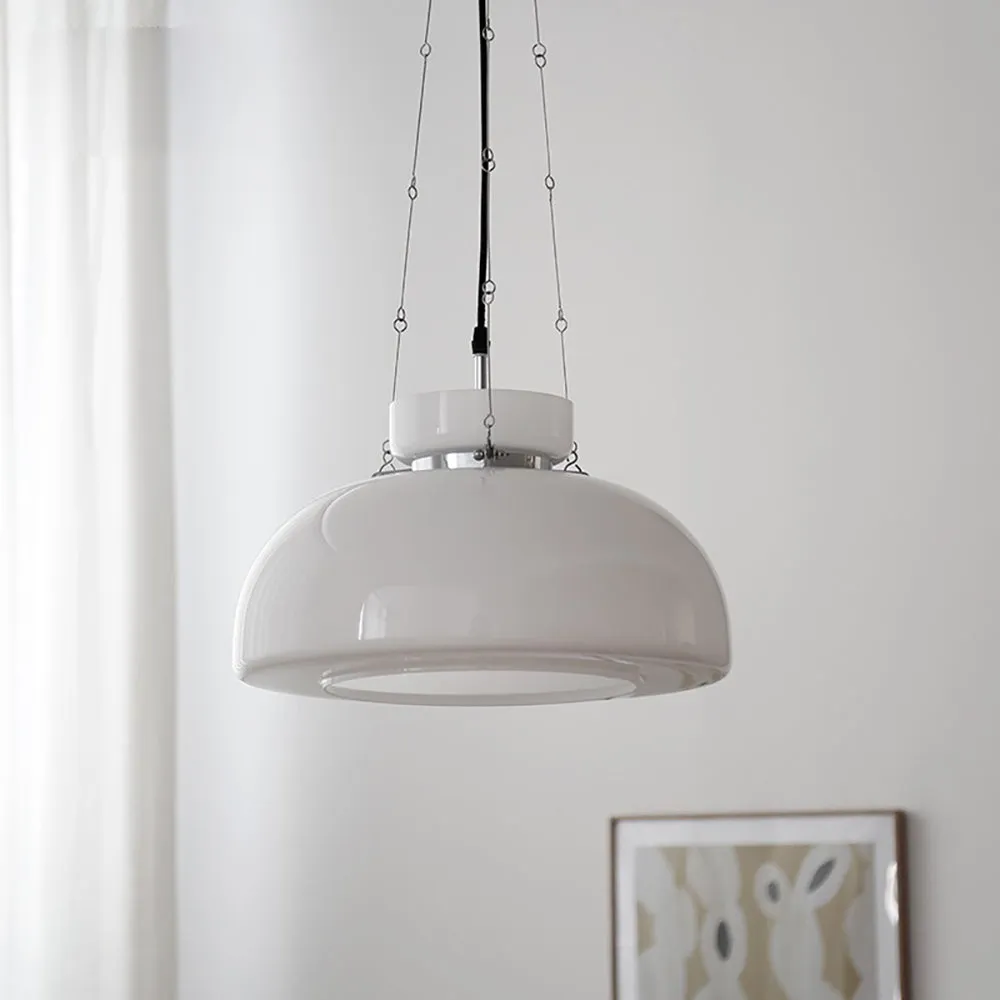 White Glass Pendant Lamp