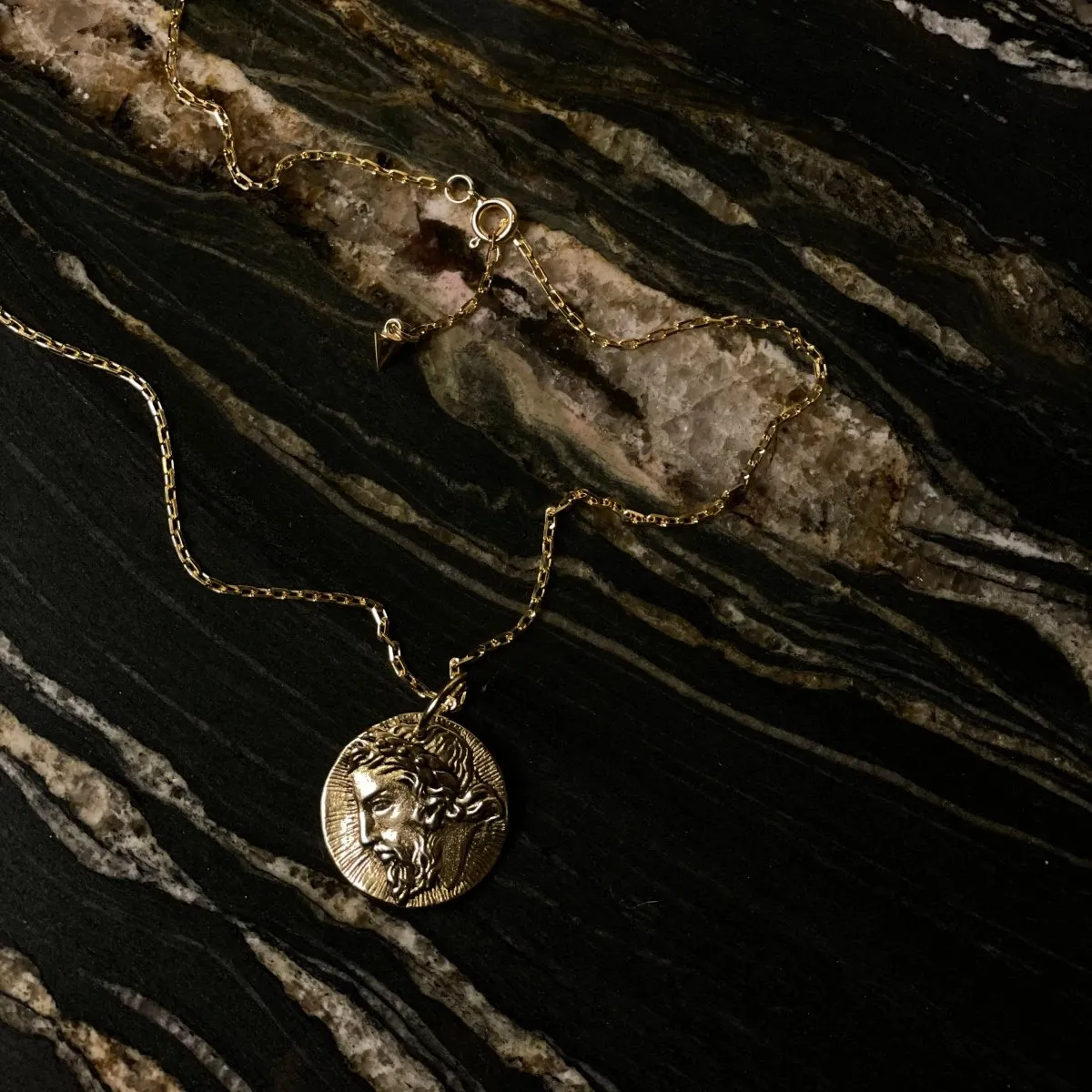 Zeus coin pendant