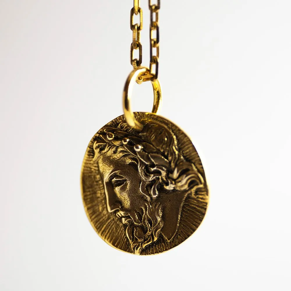 Zeus coin pendant