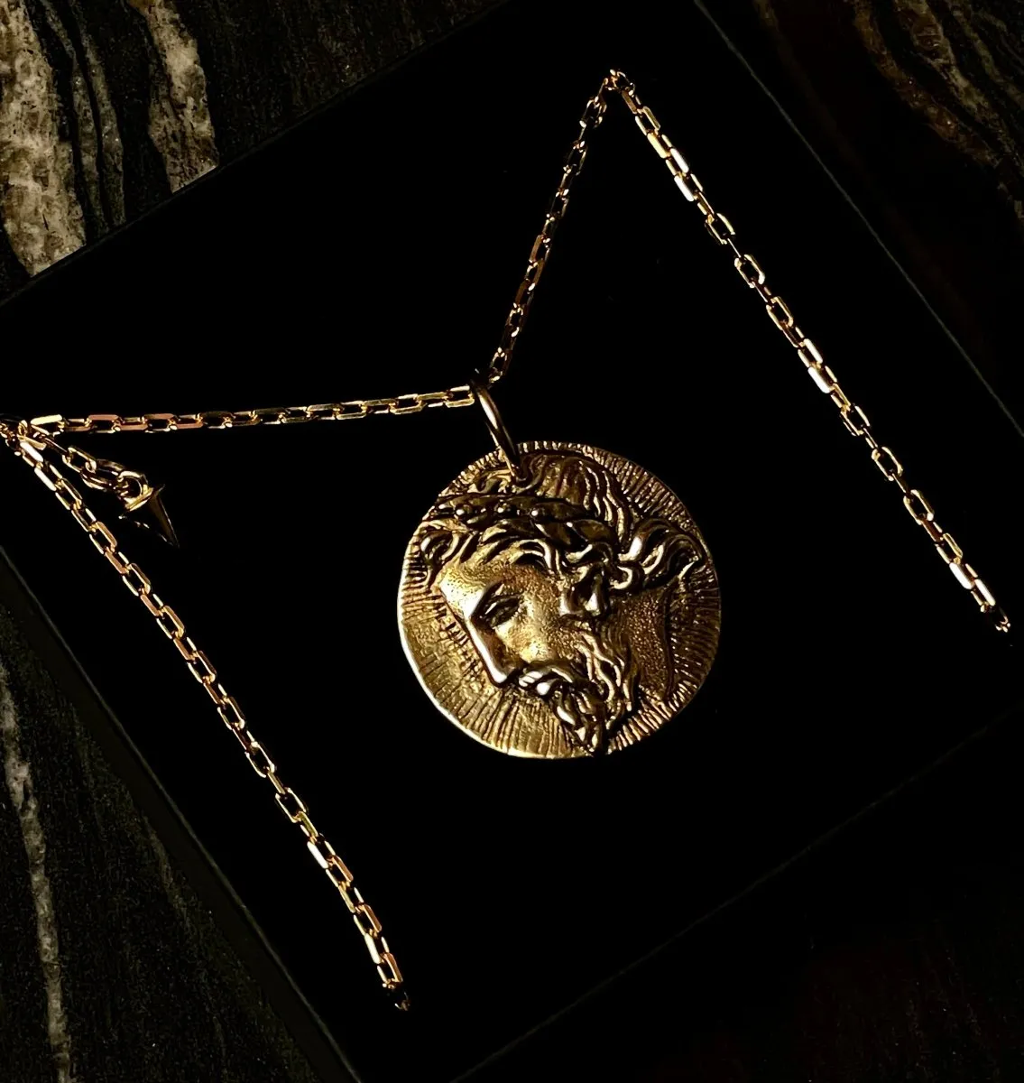 Zeus coin pendant