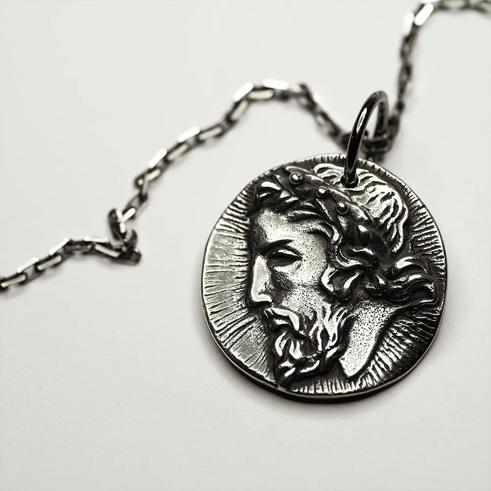 Zeus coin pendant